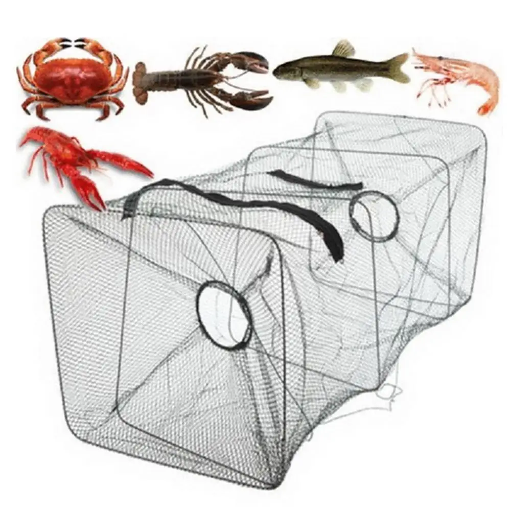 

Fishing Net Folding Portable Crab Fishing Dip Cast Net Cage Shrimp Catcher Pot Bait Trap