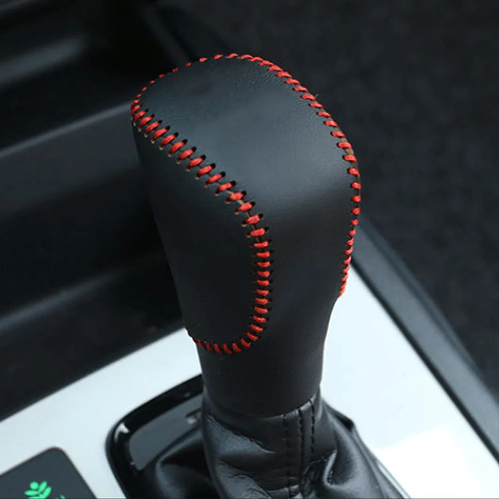 

Автомобильные воротники переключения передач для Honda Civic 2016-2019 Fit 2020 2021 Accord 2014-2019, ручка переключения передач, кожаная крышка для ручного тормоза