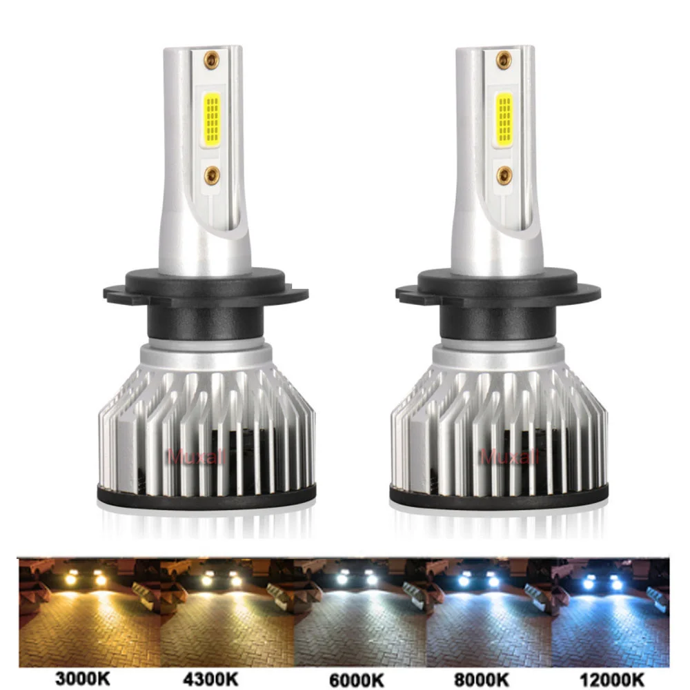 

2Pcs LED Car Headlight H4 H7 H1 H3 H8 H9 H11 9005 9006 9004 9007 3000K 6000K 8000K Auto Fog Lights 12V 24V Lamp Bulbs 20000LM