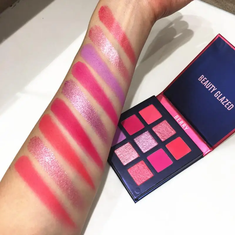 Beauty Glazed 9 цветов блестящие матовые тени для макияжа палитра мерцающие пигментные