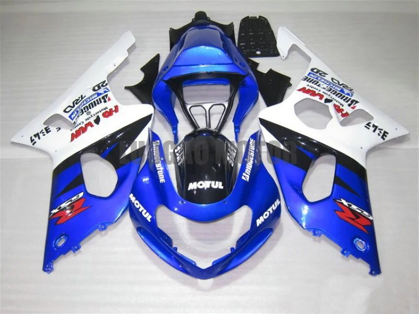 

Injection Back Cover fairing kits for Suzuki GSXR1000 Bodywork 00 01 02 Blue White fairings set GSXR 1000 2000 2001 2002