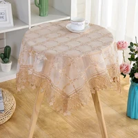 vintage embroidery lace tablecloth wedding party round table cover white table clothes for dining table home decor tovaglia e049