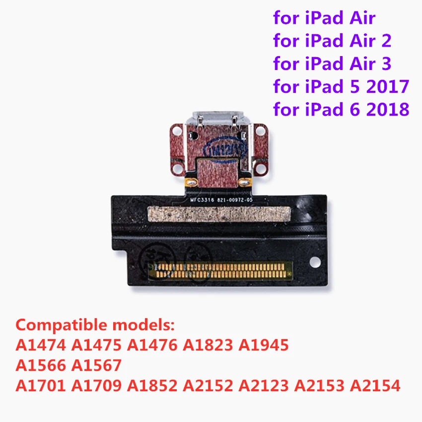 Замена зарядного порта для iPad Air 1 2 3 Pro 10 5 USB док-станция гибкий кабель 2017 6 2018