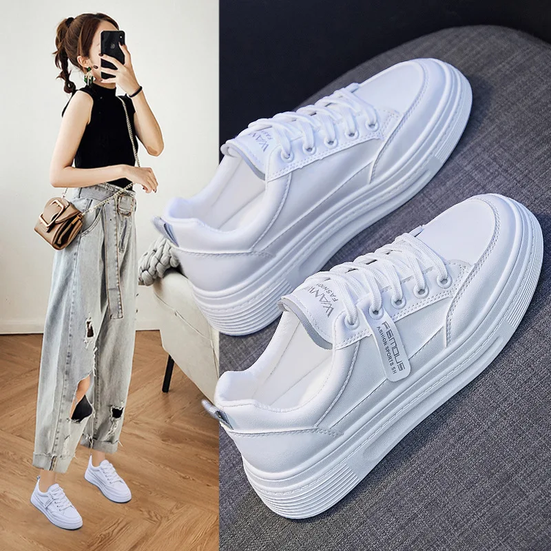 

Модные белые туфли, новинка весны 2022, дышащие туфли для студентов, Корейская стандартная повседневная обувь