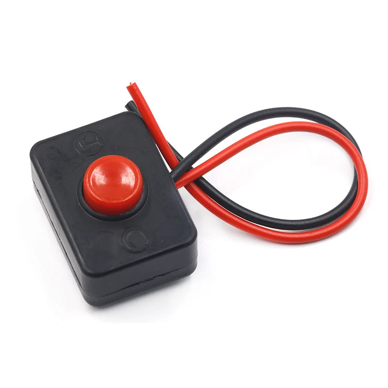 Push button switch waterproof small car circuit wire speaker electrical mini boat shape round line | Электроника