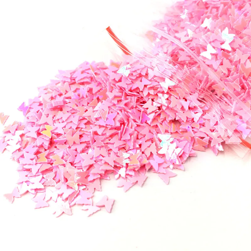 Блестки для ногтей в виде бабочки 3 упаковки | Дом и сад