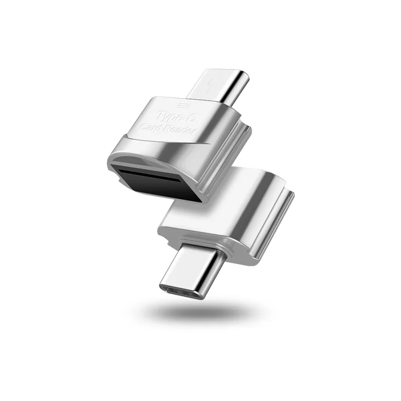 03 silver USB-C OTG адаптер для смартфонов Android/Планшеты/ПК/ноутбук USB 2,0/1,1 Тип C Micro TF/SD/Micro SD кардридер Тип C - Цвет: 03 silver