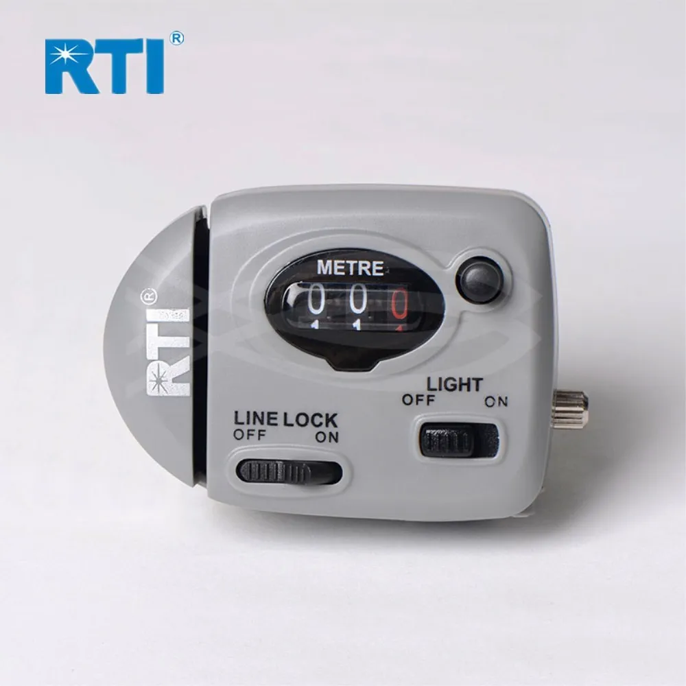 RTI 2 6x2x2 дюйма ручное управление 99 9 м цифровой счетчик лески без батареи снасти