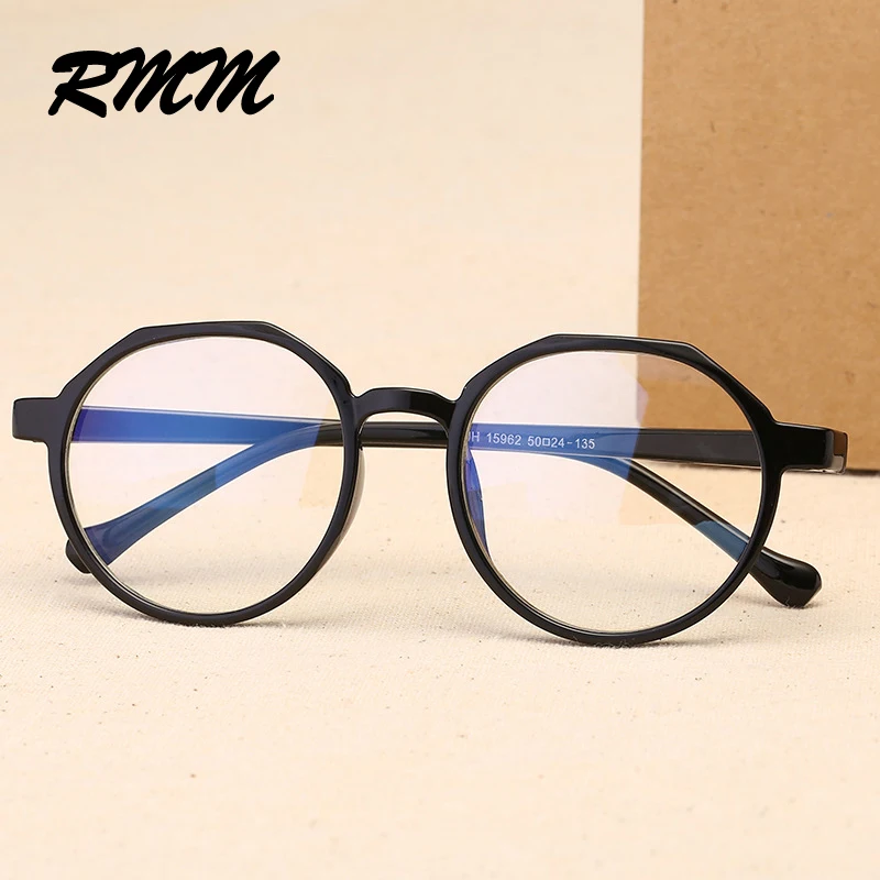 Унисекс ретро круглые простые очки с защитой от излучения декоративные