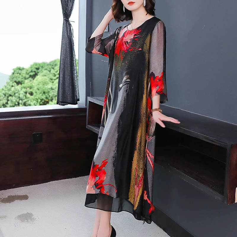 Специальные прямые продажи 2020 летнее Новое повседневное свободное шифоновое