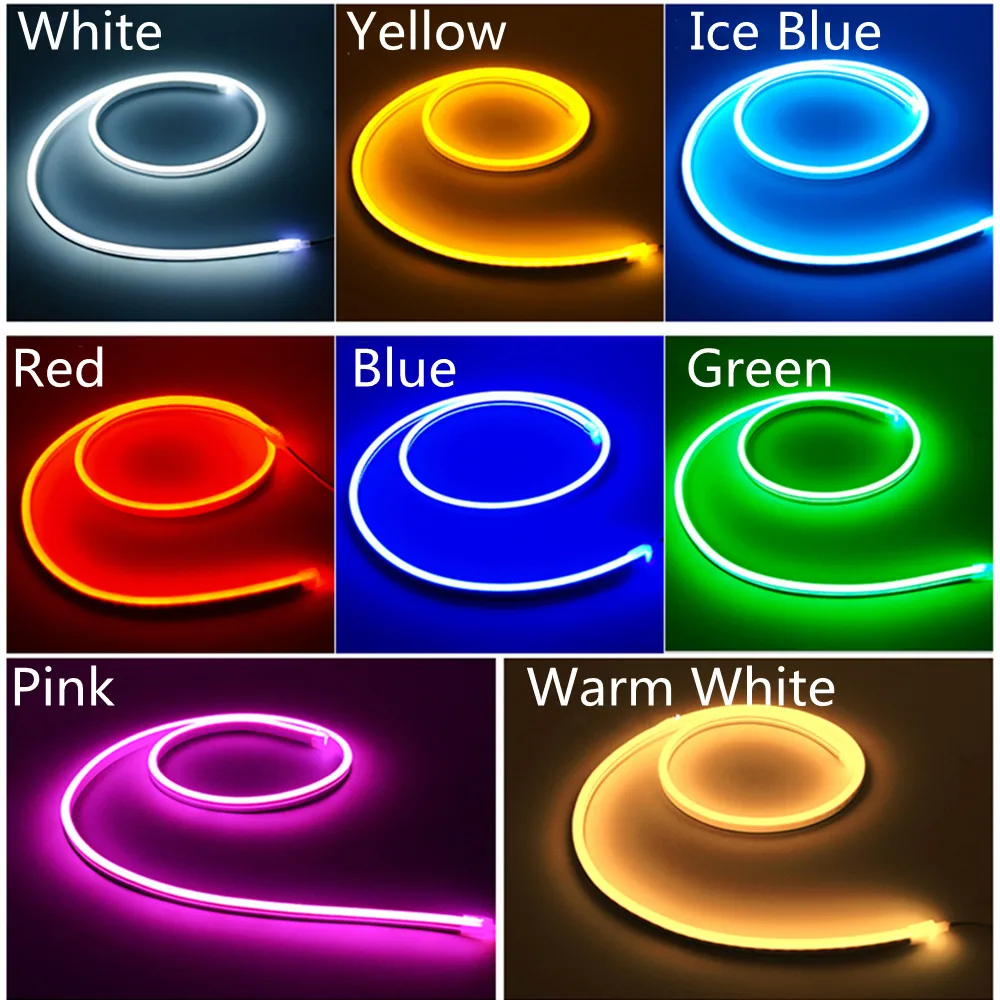 USB Flexible Neon Light with Switch/Dimmer DC5V SMD2835 LED Strip Ribbon Tape 120Leds/m Waterproof Silicone Tube | Лампы и освещение