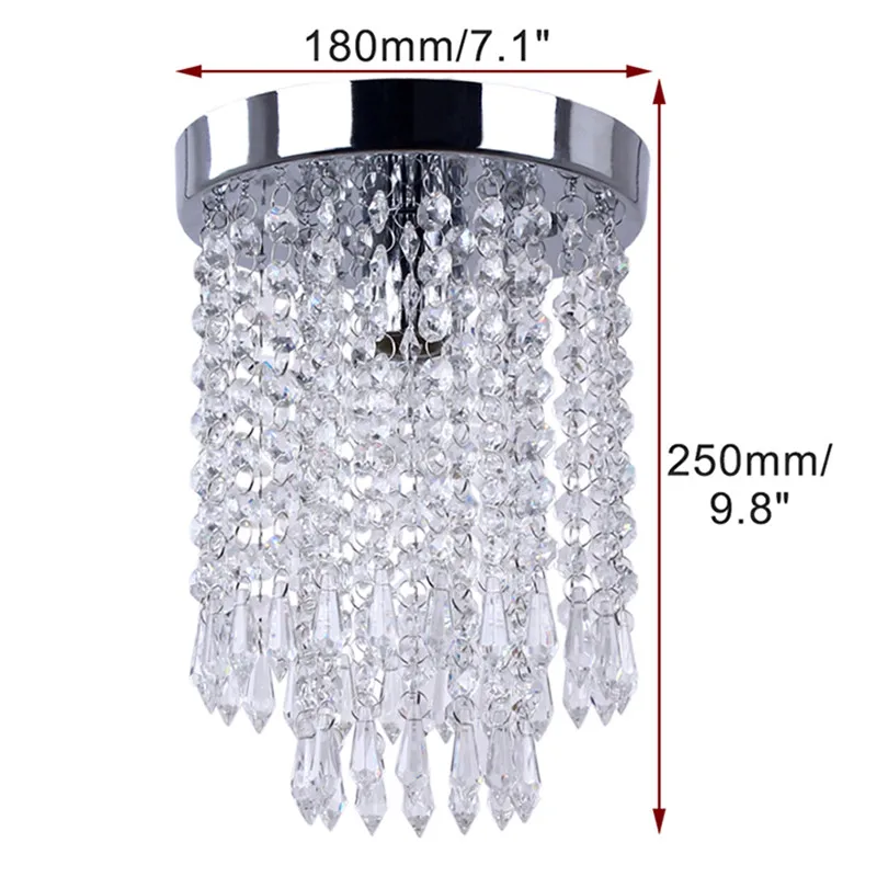 Современный хрустальный светодиодный потолочный светильник s для коридора