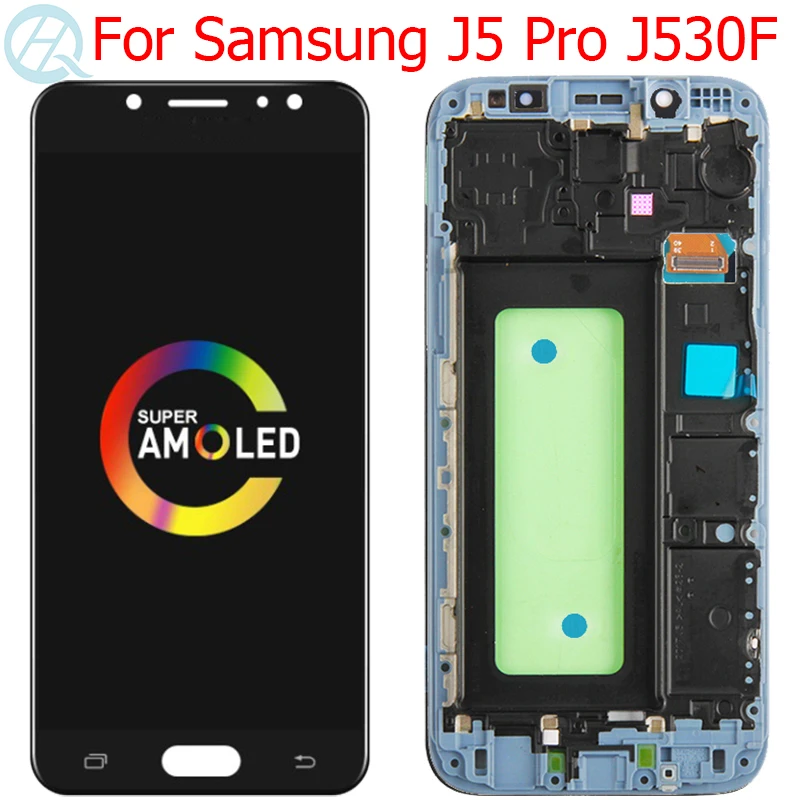 Najtaniej Oryginalny Super AMOLED J530F LCD Do Samsung Galaxy J5 Pro 2017 Wyświetlacz Z Ramką 5.2