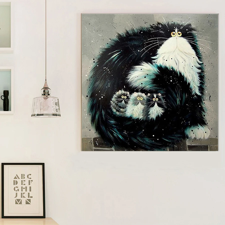 5D алмазная живопись полная картина мультяшный Кот Алмазная мозаика распродажа