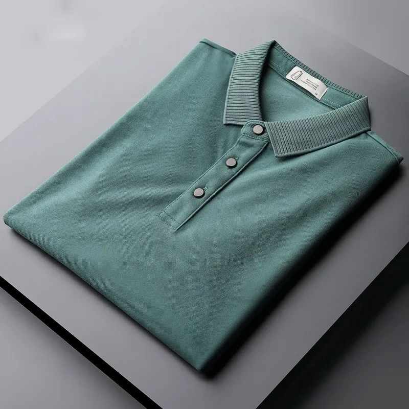 

Mingluautumn Winter Pique Mens T-shirts High Quality Long Sleeve Solid Color Casual Male T-shirts Slim Fit Man T-shirts 4xl