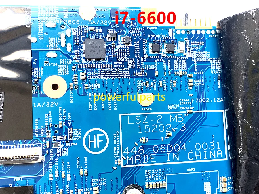 100 working for lenovo t560 laptop motherboard with i7 6600 cpu fru 01ay312 15202 3 448 06d04 0031 tested ok free global shipping