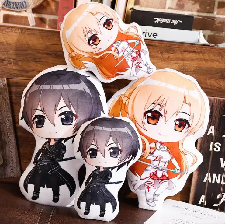 

Anime Sword Art Online Kirito Plush Toys Stuffed Plush 20-45cm Pillow #2595 for Kids Boys Children Birthday Gift