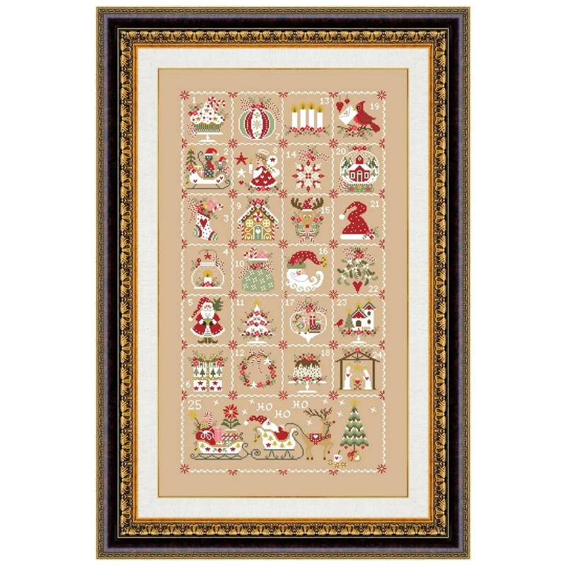 Рождественский календарь Набор для вышивки крестиком рисунок из мультфильма