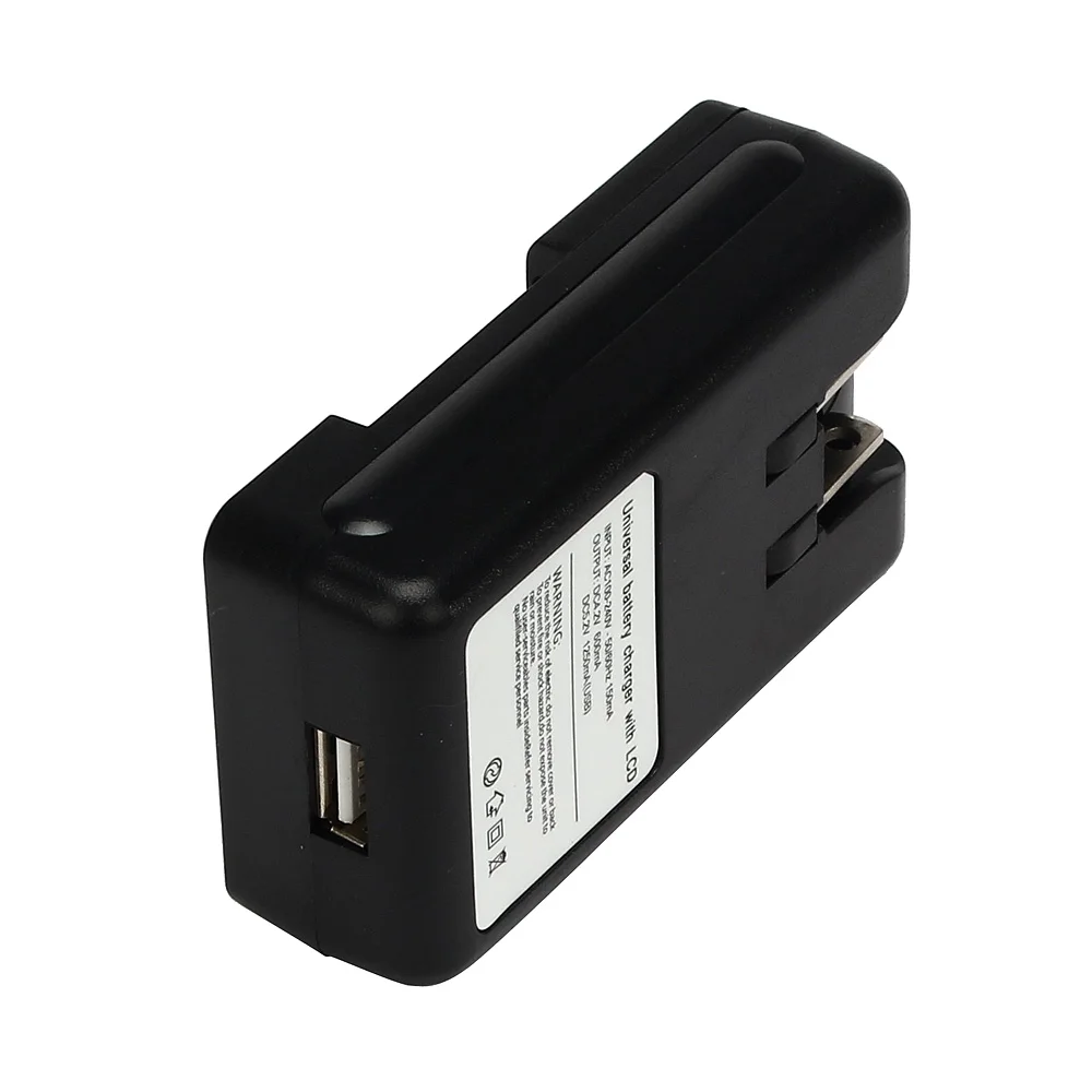 Универсальное зарядное устройство с ЖК дисплеем USB разъемом для мобильного