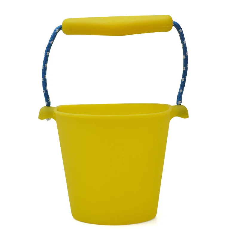 

Portable collapsible bucket, multi-functional silicone bucket, multi-color beach water bathing children's water toy
