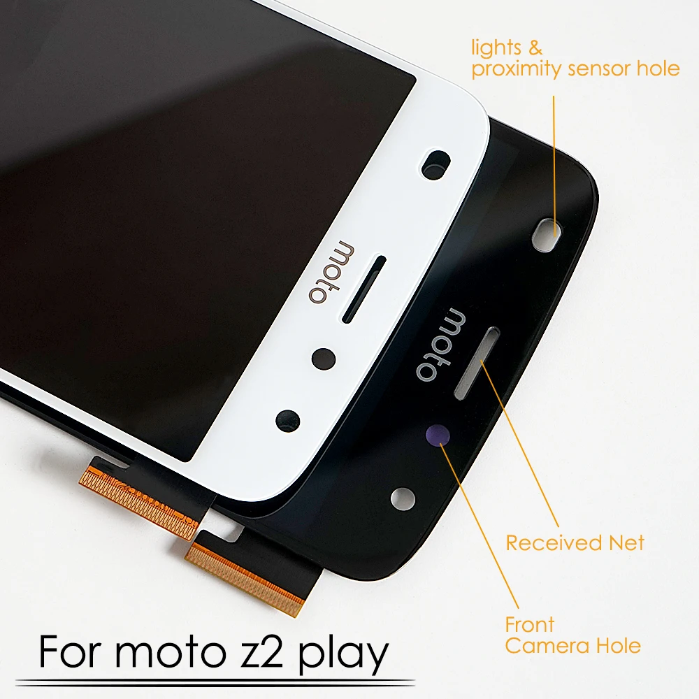 AMOLED 5 &quotдля Motorola Moto Z2 Play XT1710-01/07/08/10 ЖК-дисплей сенсорный экран дигитайзер для