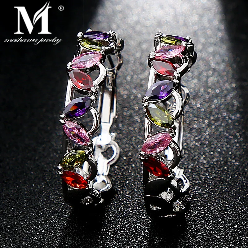 Женские длинные висячие серьги MASHWU цветные австралийские со стразами модные