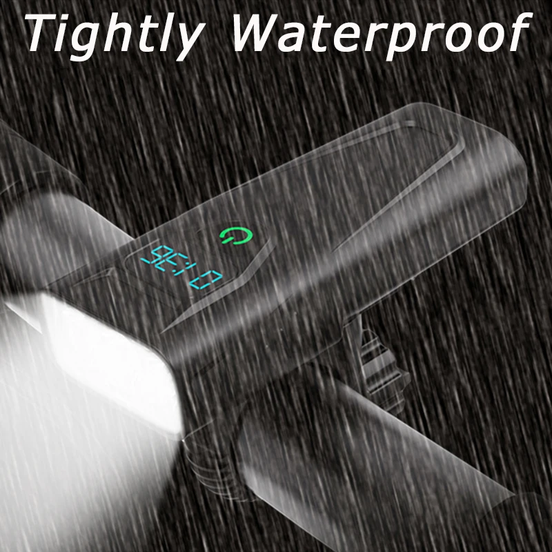 Фонарь JLETOLI велосипедный водонепроницаемый зарядка через USB вращение на 360