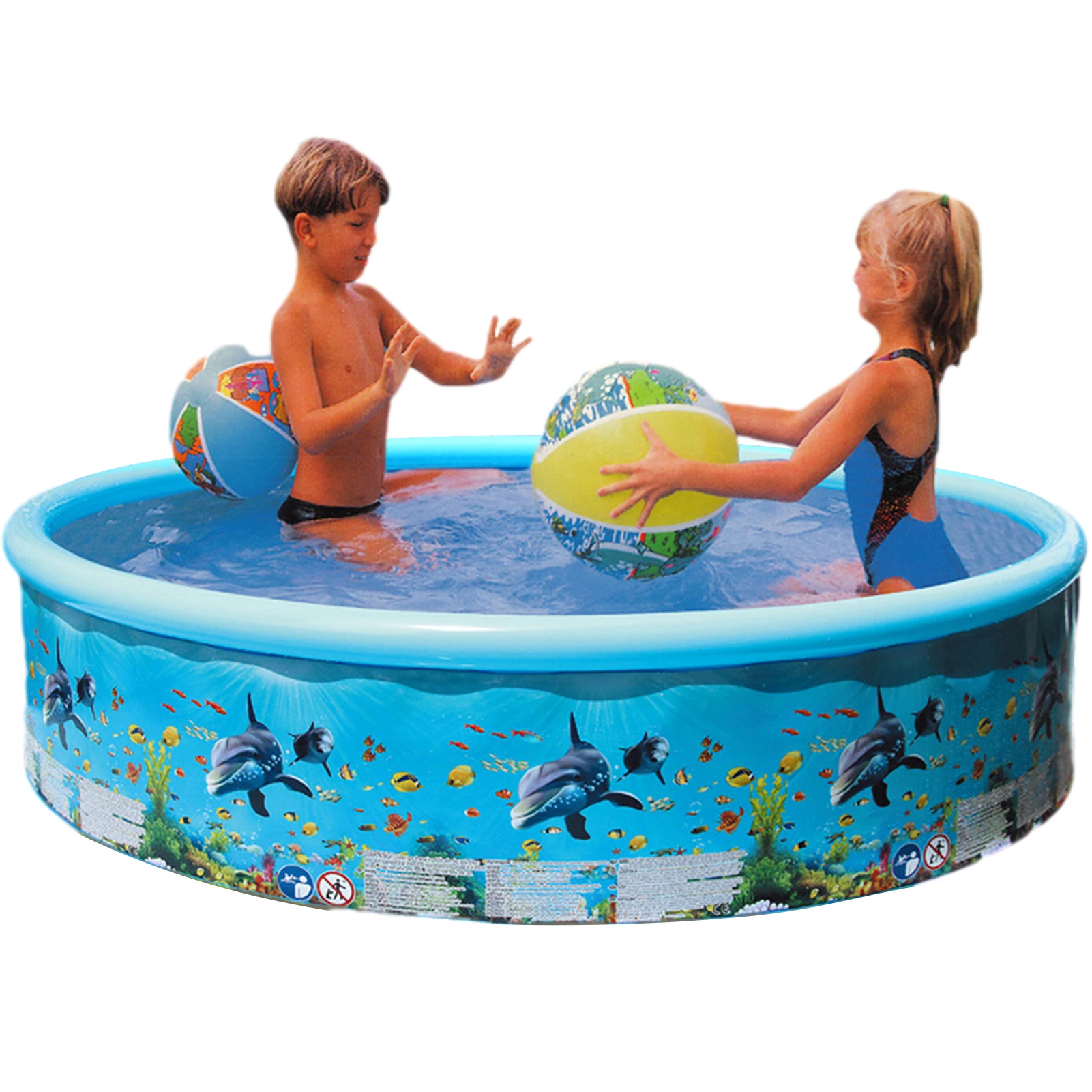

High Quality Large Swimming Pool Ocean Fish Pool With Pipe Hard Round Adult Family Outdoor Bath Tub Ocean World Hard