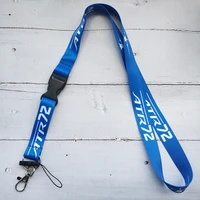 1 pc blue atr 72 airplane lanyard phone straps for aviation lovers phone holder for id card neckband neckwear christmas gifts