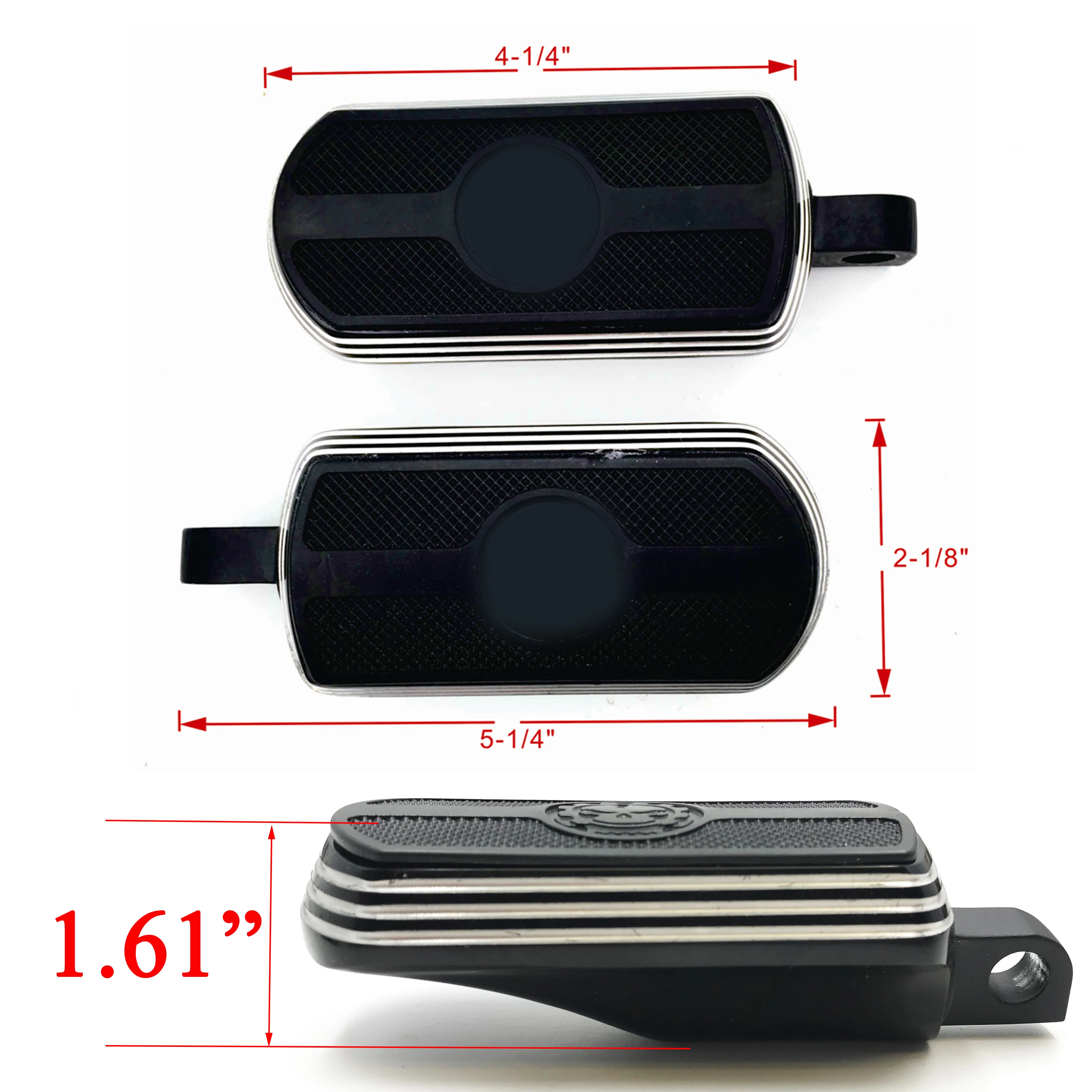 Aftermarket мотоцикл части шестерни череп Great Wall подножки для 84-17 Harley Road King Street Glide Road Glide BLAC