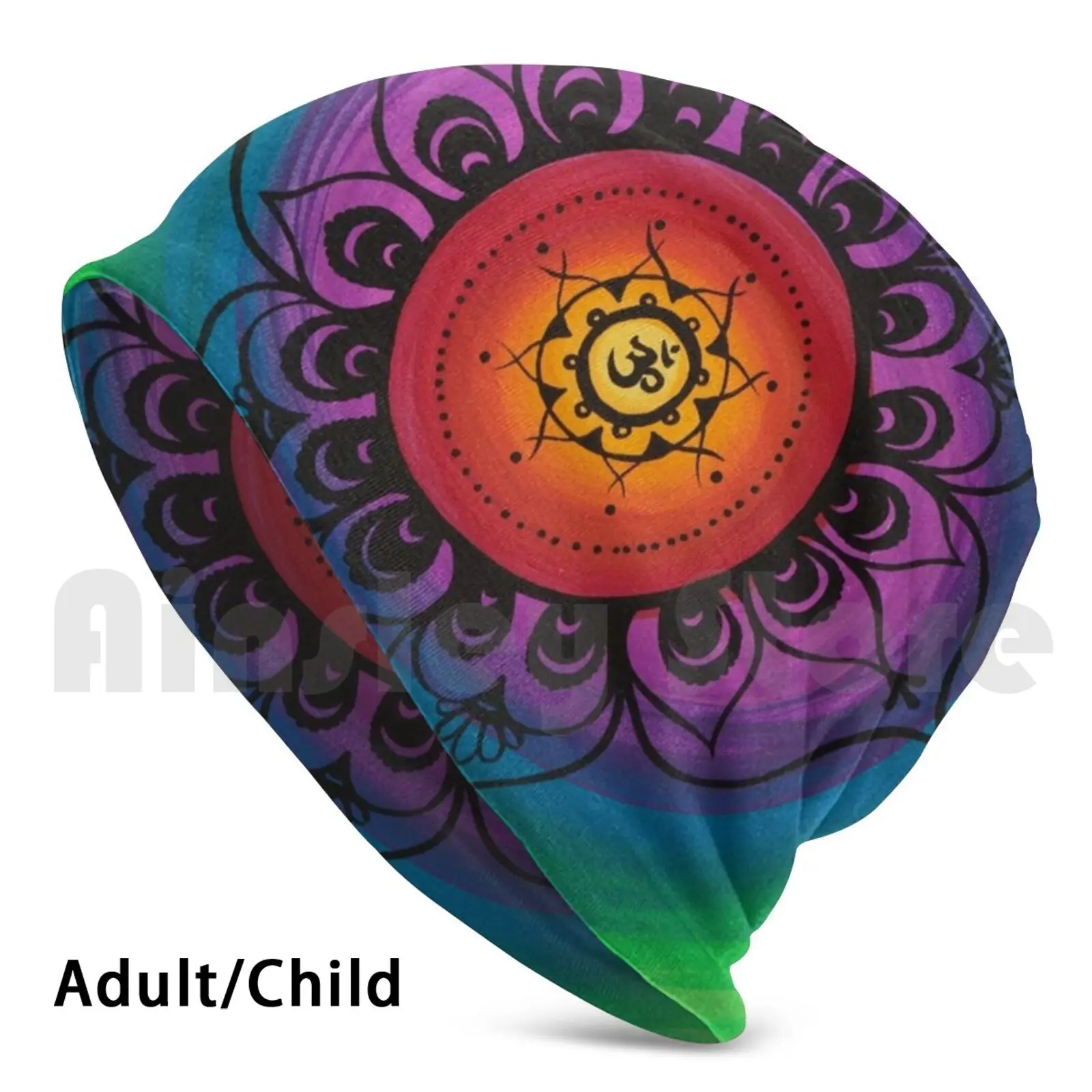 

Шапка-бини Om Mandala с узором «сделай сам», подушка с рисунком Om, Мандала Om, цветок с узором, желтый, оранжевый, красный, розовый, фиолетовый, сини...
