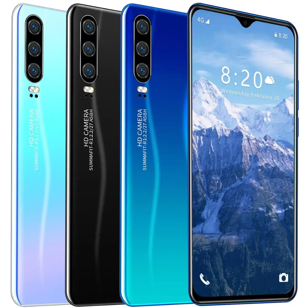 

2020 6.3-inch P39 Pro 5G smart phone 8 128G New MediaTek 8MP+16MP 4800mAh NFC WiFi HD LED screen three camera smart phone