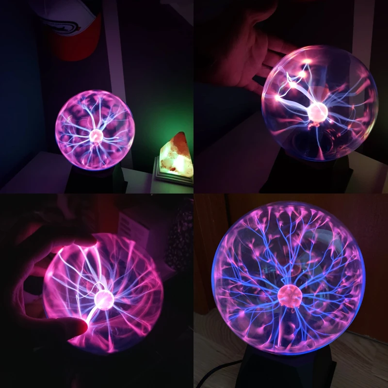 

Novelty Glass Plasma Ball Light Electric Lamp Night Light Kids Gift Birthday Christmas Decor Plasma Lamp Home Decor Kid Toy