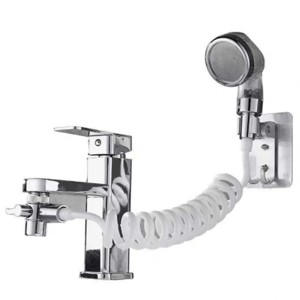 

Bathroom Faucet External Shower Handheld Sprayer Sprinkler+Base+Hose+Valve Set For Hand Basin Sink Shower Faucet