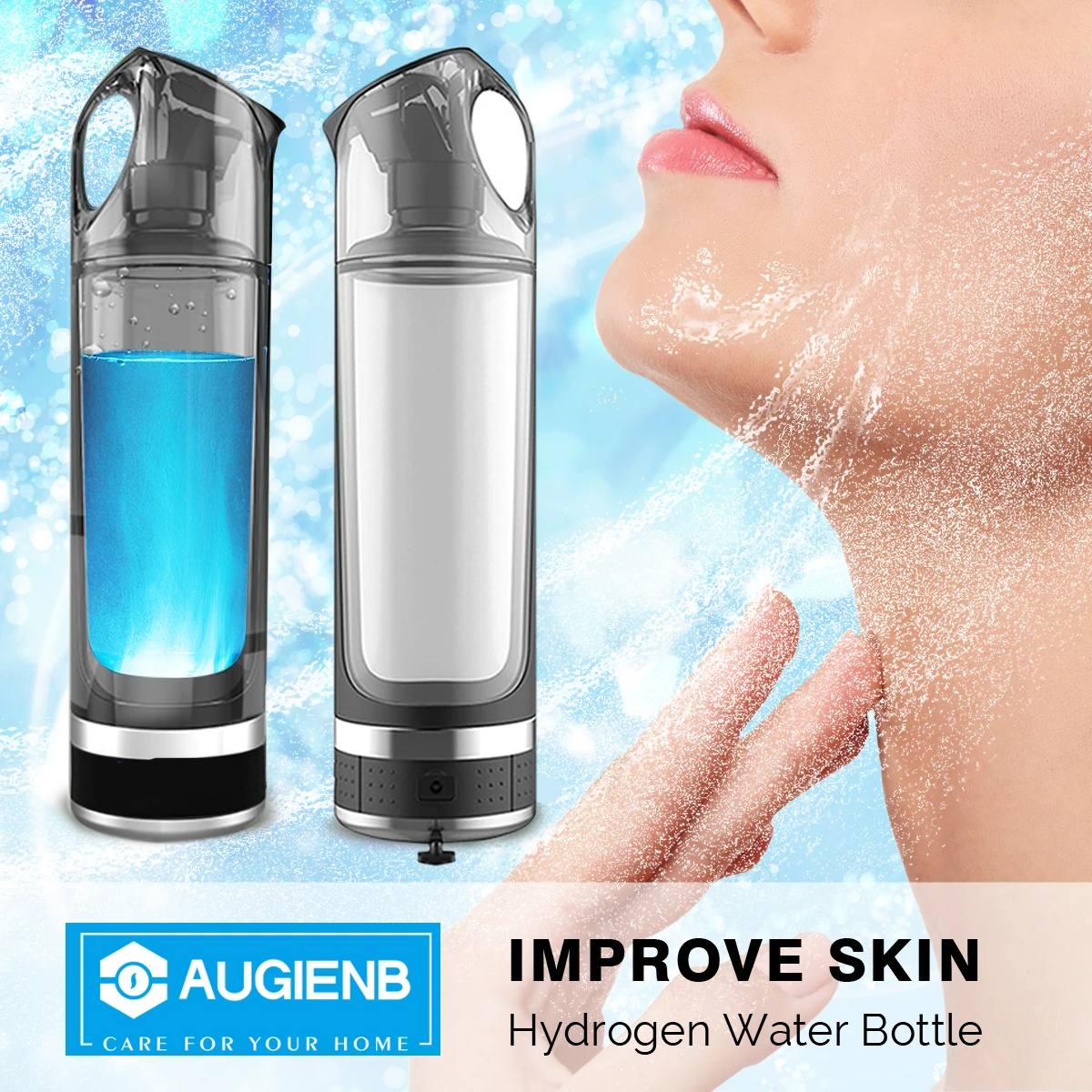 AUGIENB водородный генератор кружка фильтр для воды 500 мл бутылка Lonizer Pure H2 без