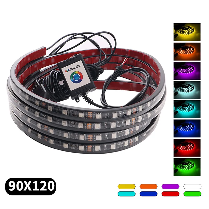 Приложение Управление RGB Светодиодные ленты под автомобиль 90*120 Tube Underglow днища