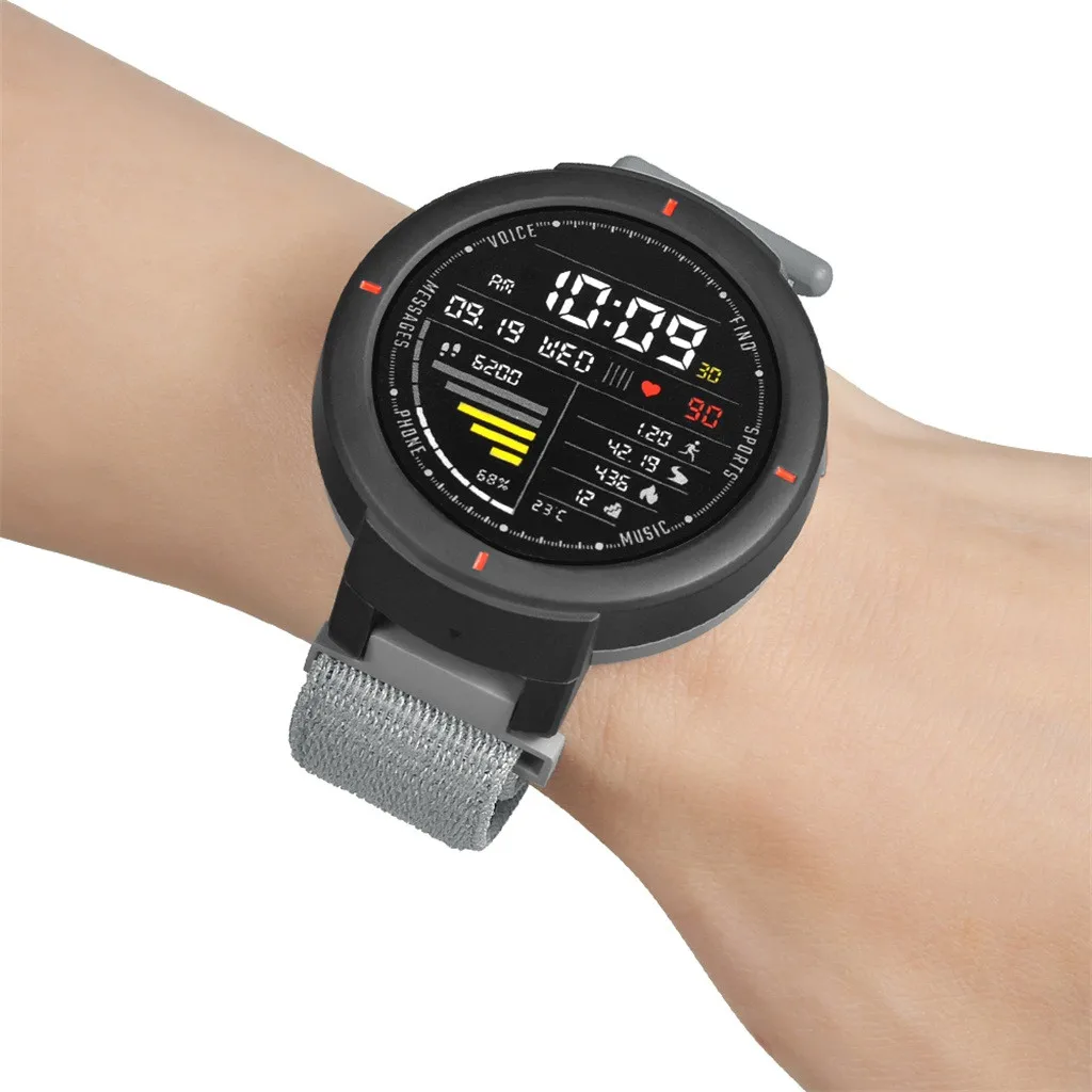 Сменный нейлоновый ремешок для часов Huami Amazfit Verge Спортивная петля ремешок на запястье смарт-ремешок для наручных часов легко установить