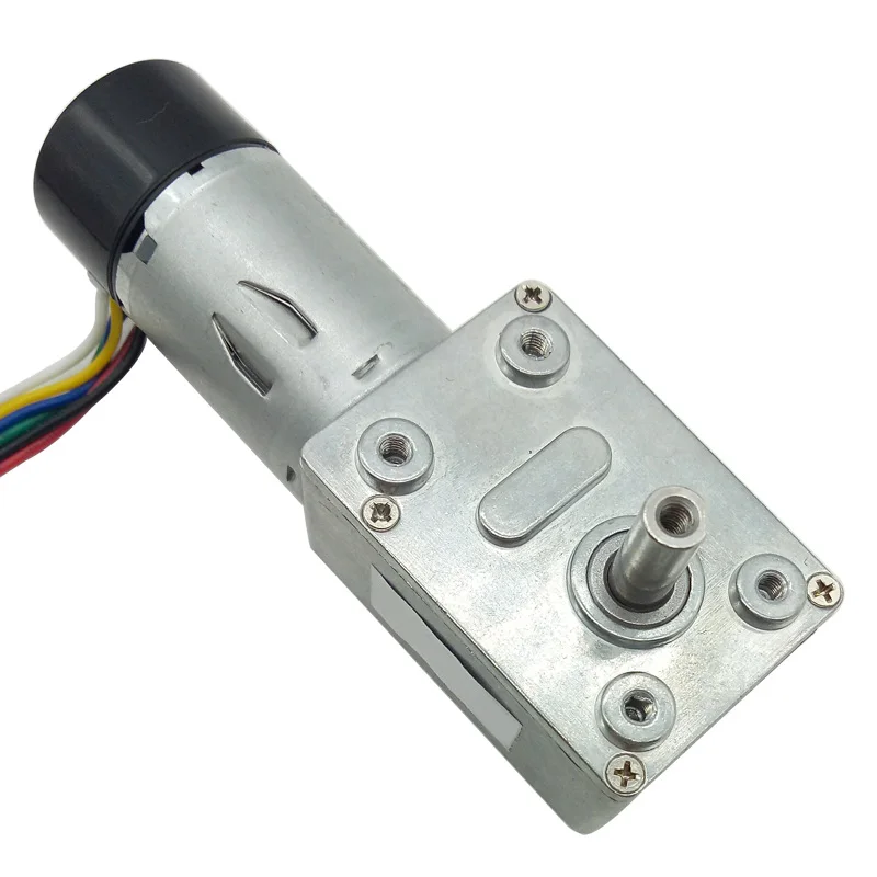 

Encoder Worn Motor Gear DC 6V 12V 24V Electric Moteur 12 Volt Speed Reducer 6/10/23/30/40/90/150rpm PWM Encode Low Noise JGY370