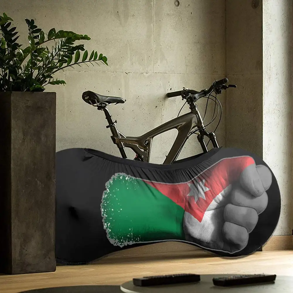 Флаг Иордании на приподнятой кулак открытом воздухе велосипед уникальный MTB