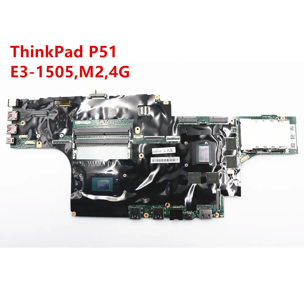 

Original Laptop for Lenovo ThinkPad P51 Motherboard Mainboard CPU E3-1505 M2 4G 01AV365