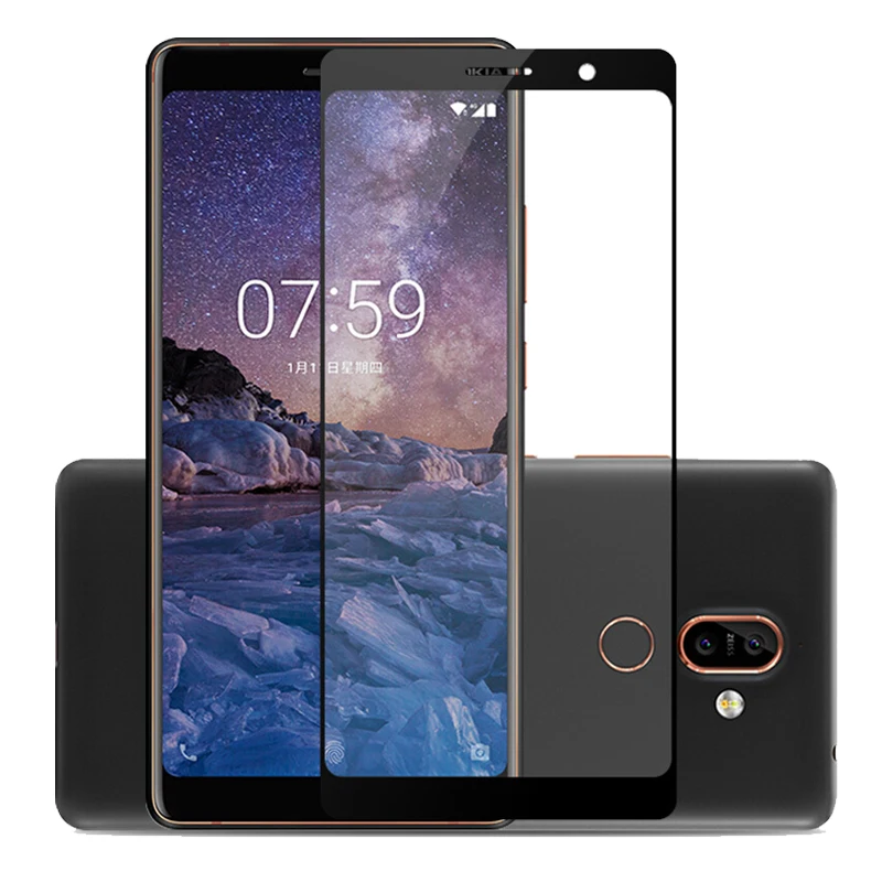 9H ультра тонкий полный протектор экрана закаленное стекло для Nokia 5 3 2 2018X5 1 Plus