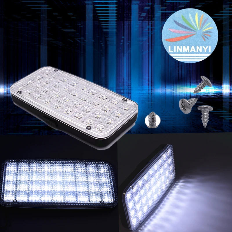 Universal Car Vehicle DC12V 36LED Highlighted Indoor Roof Ceiling Dome Light Auto Reading Lights roof lights With switch | Автомобили и