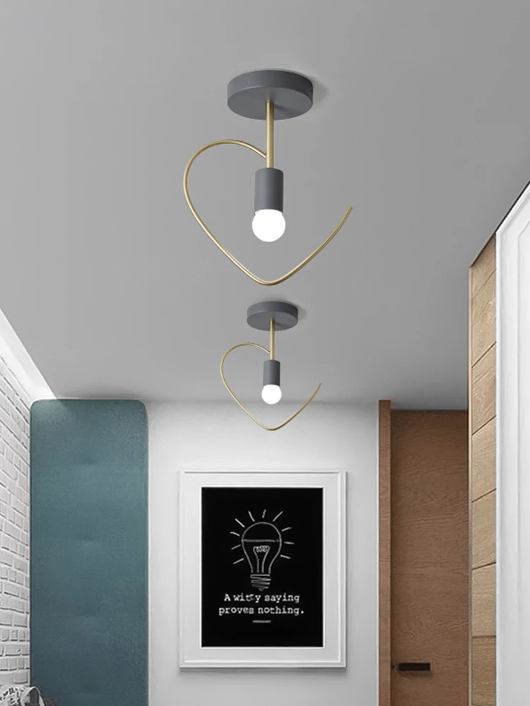 

Northern Europe Balcony Light Porch Star Heart Creative Personality Into The Corridor Stairway Balcony Cloakroom Absorb