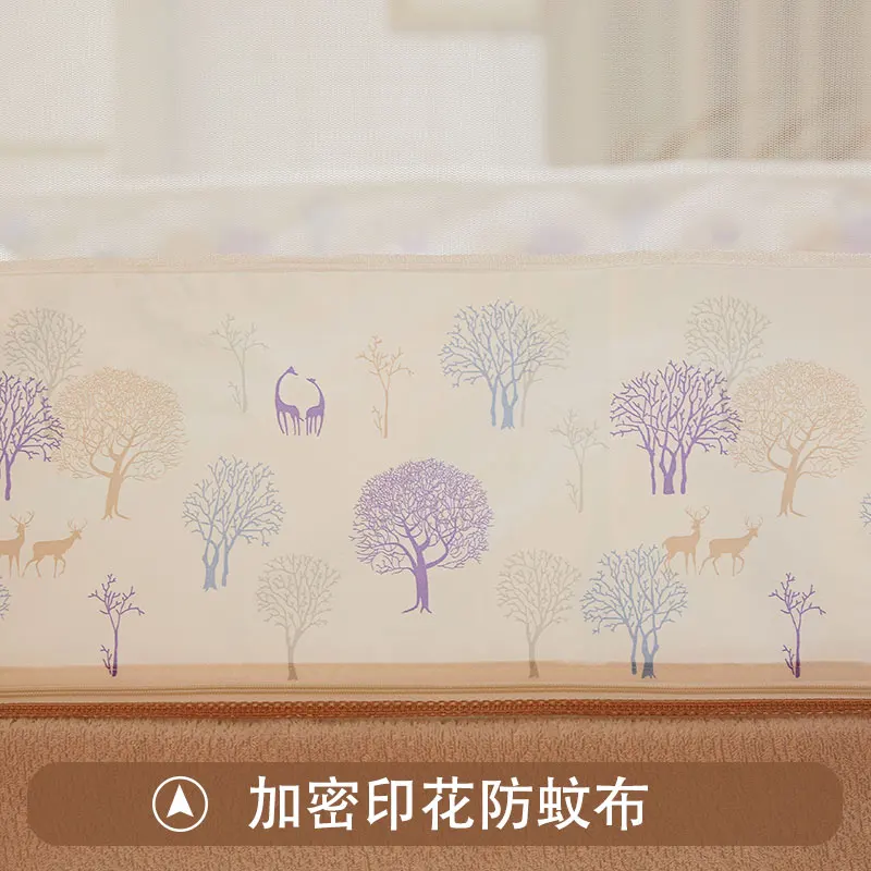 

2019 Anti Mosquito Net Tent for Bed Kids Anti-falling Mosquito Netting Mesh 4/5/6Feet Three-door Mongolia Bed Canopy with Zipper