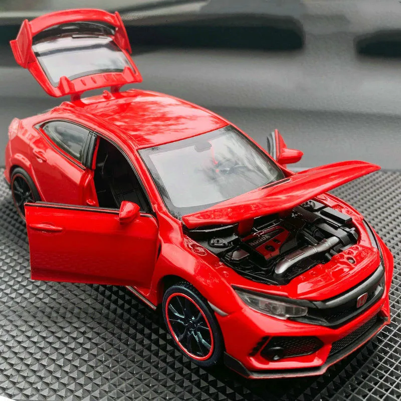 Car Interior Decoration 1:32 Honda Civic Alloy Model Luxury Instrument Panel Suit For Children Gift Accessory | Автомобили и
