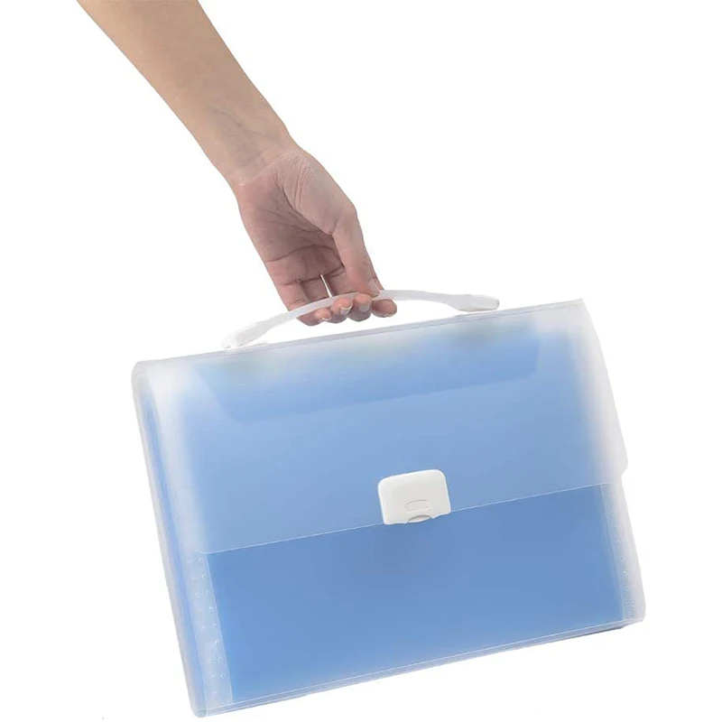 

Expanding Accordion File Folders,A4 File Bag,13 Pockets Hanging Document Organizer for Office and School Supplies