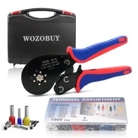 wozobuy vxc9 16 6 ferrule crimping plierscrimping tool kit with terminals or wire stripperhand pliers with ergonomic handle