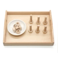 montessori sensory materials wooden screw matching set educational toy for toddlers hand skill learning toys 3 years old i0564h