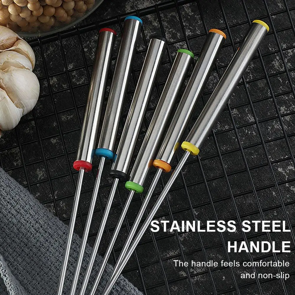 6 шт Нержавеющая сталь Десертная Вилка сыра и шоколадного фондю вилки для