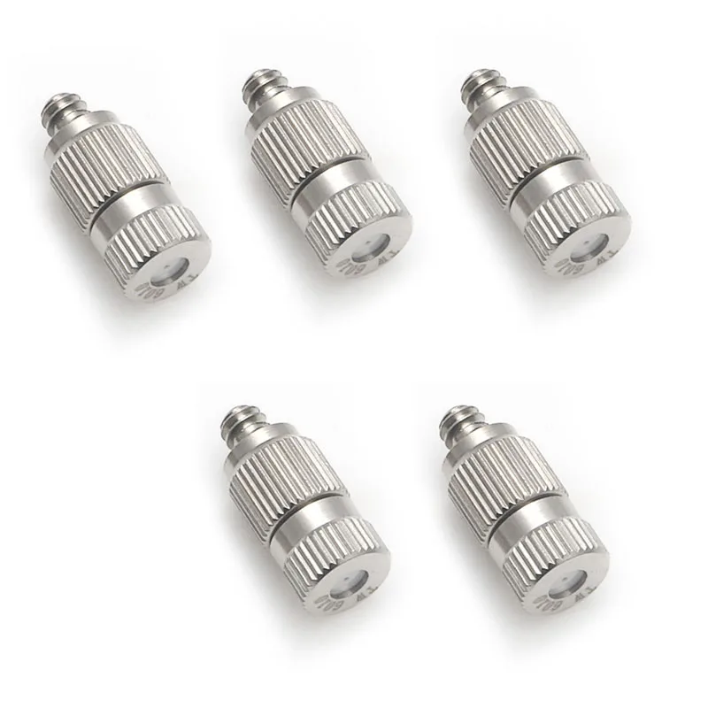 

5pcs 2-section Fine Brass Misting Nozzles for Cooling System ( 0.60mm ) New LX9C